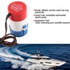 Bilge Pump, 1100GPH DC Submersible Bilge Pump Marine Boat Accessory