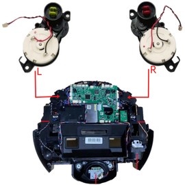 Side Brush Motor Module for Ecovacs Deebot OZMO Yeedi 950/920/ N8 Pro/ T8/ T9 DX55 93 96 DJ65 T5 N5 T8 MAX T8 Power T8 aivi Series Robot Vacuum Replacement Part(Left)