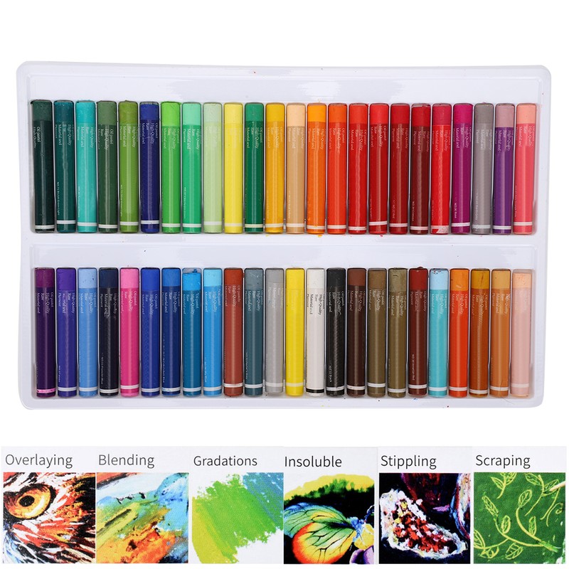 Oil Pastel 48 HeavyColor Crayon Set Washable Children Student Cartoon