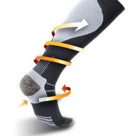 Thermoskin Dynamic Compression Calf Plantar FXT Socks, S - Small