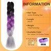 Ombre 4 Tones Braiding Hair Extensions Jumbo Braids Hair Extension