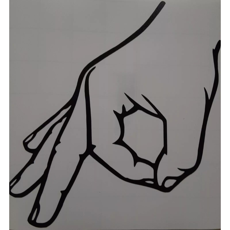 Made You Look Hand Sticker Vinyl Decal Great for Windows