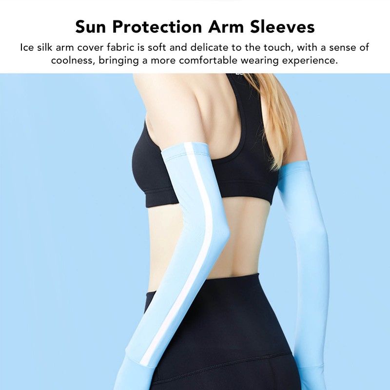 5 Pairs Ice Silk Arm Sleeves Sun Protection UV Protection