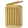 Pebbly nba055 Bread and Bamboo Toast Tongs Beige 26X20X2 cm