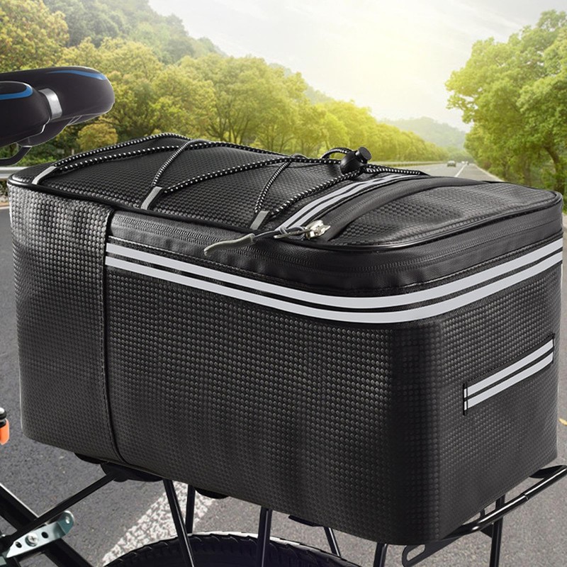 Cycle Trunk Bag - Rear Rack Bag Panniers with Reflector,Reflective