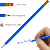 LCPQMZGH 24 Pcs Erasable Checking Pencils, Pre-Sharpened, for Marking, Coloring,