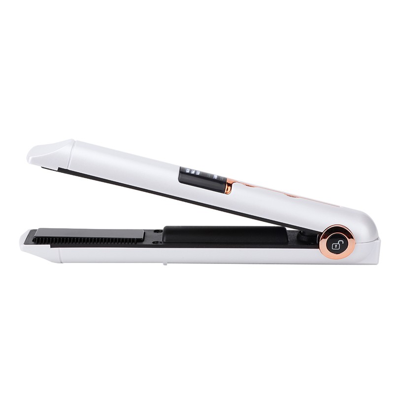 Professional USB Charging Mini Electric Hair Straightener Curler Cordless Hair