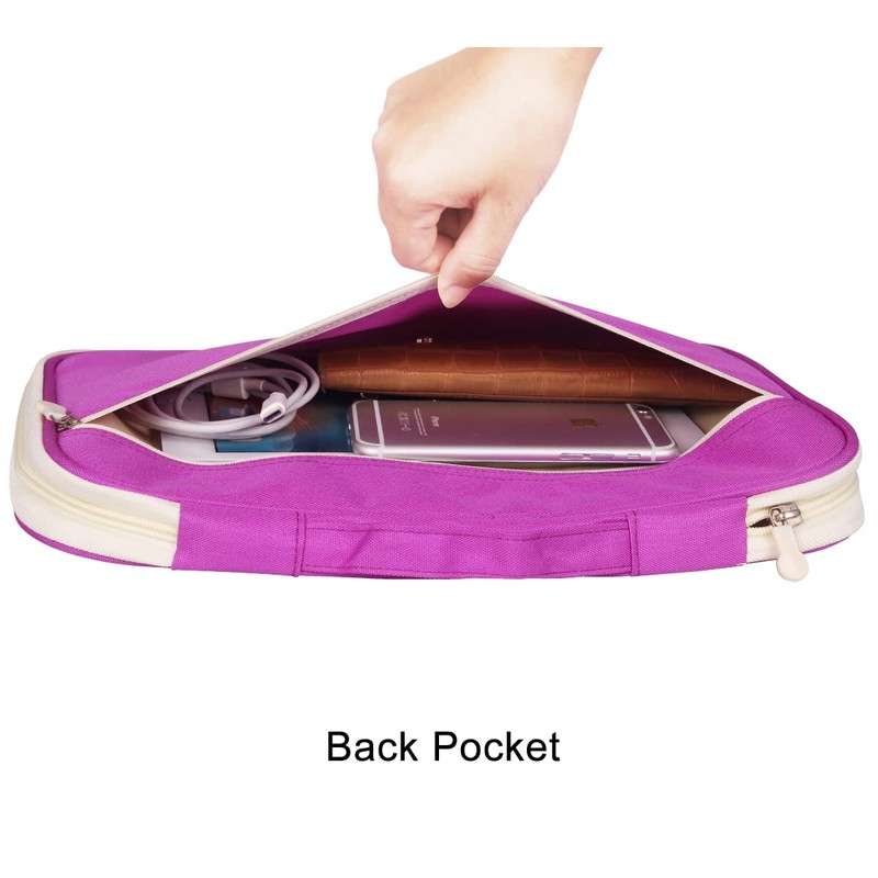 JAKAGO A4 Document Case,Multi-Pocket Document Bag,A4 Zip Portfolio, Professional Document