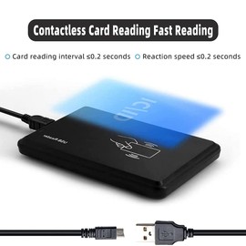 Peakloong USB RFID Reader ID Card Reader Contactless Card Reader for EM4100