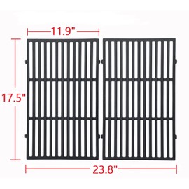 Leship 17.5 inch Grill Grates Replace for Weber 7638 Spirit 300 Series,Spirit E/S 310, E/S 320, E/S 330, SP-320, Spirit 700, Genesis 1000-3500, Genesis Gold Silver Platinum B/C, Weber 900