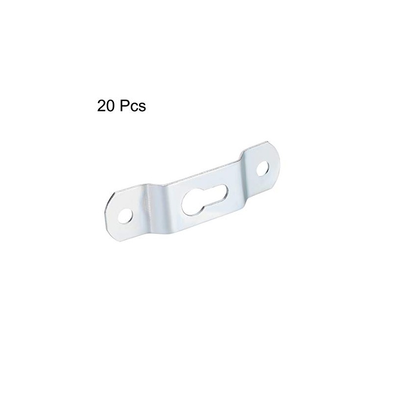 sourcing map Keyhole Hanging Plate, 49mm x 13mm Single Hole