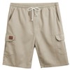 Suvifuly Mens Linen Shorts Casual Elastic Drawstring Lightweight Shorts Outdoor