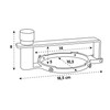 Lampa 97790 Large Fuel Lock 80 mm