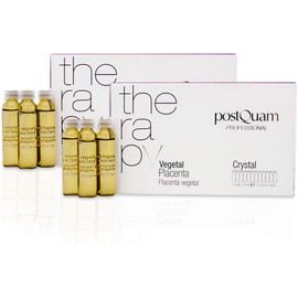 PostQuam Hair ampoules with plant placenta - intensive care for hair and scalp - supports hair care and scalp care - 24 ampoules of 9 ml