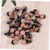Totority 25Pcs Screw Pool Cue Tips Replacement Durable Leather Billiard