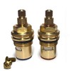Tap Magician Ceramic Disc Quarter Turn Tap Cartridges Pair 20 Teeth BSP 1/2" Supplied with Solid Brass Screws VR04