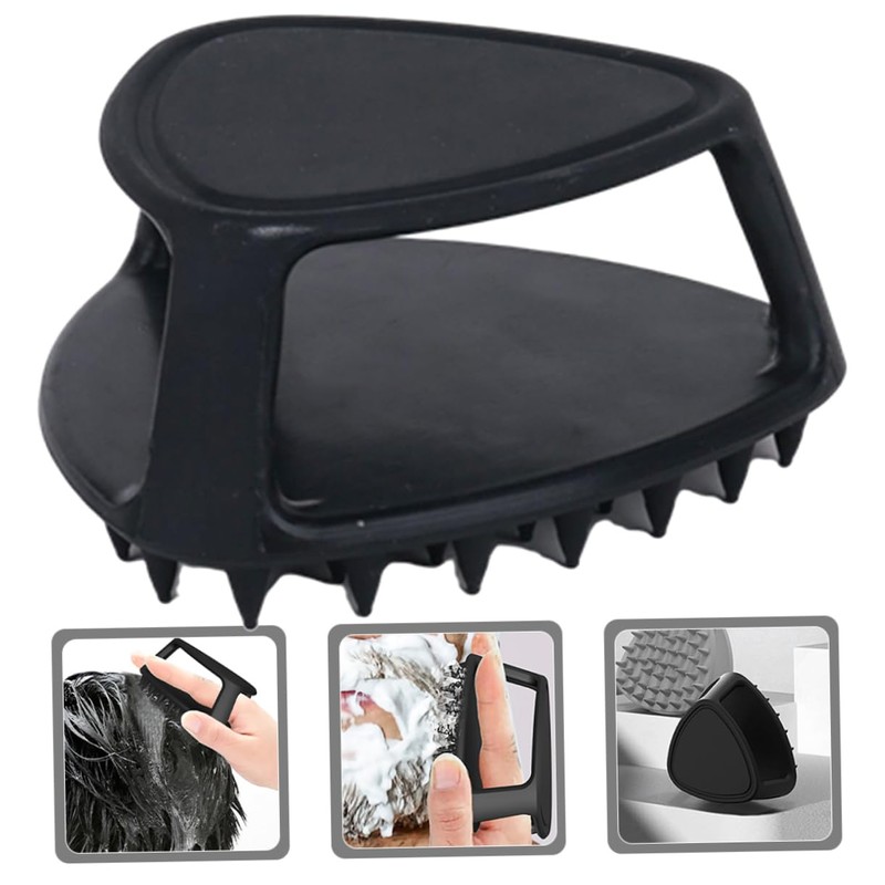 SAFIGLE Men Beard Brush and Scalp Scrubber Hair Wash Comb