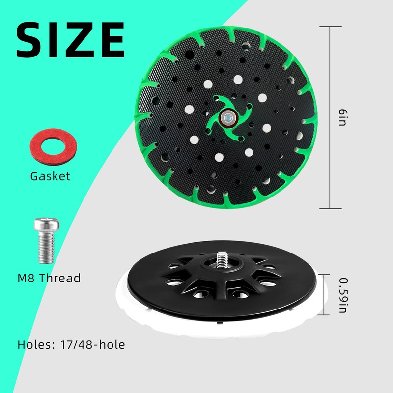 202458 New Upgraded Soft Sanding Pad, for Festool ETS 150/3