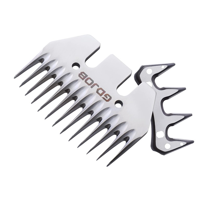 13 Teeth Straight Replacement Blades for Sheep Shears, Professional Stainless