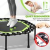 ONETWOFIT Foldable Rebounder Trampoline for Adults, 40/42/45” Mini Fitness Trampoline