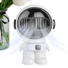 Fan for Desk,Astronaut Shape Quiet Mini Personal Fan | Handheld Portable Electric Bladeless Cooling Tool Personal for Desktop Bedroom Kitchen Dormitory Home Student