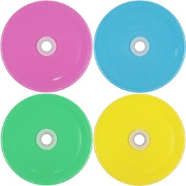 Pastel Colored Mason Jar Lids with Hole – Set of 4 Fun & Colorful Lids for Kids, Perfect for Straw Use