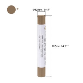 uxcell Furniture Repair Crayons, 3Pcs - Wood Wax Filler Stick, Furniture Markers Touch Up - for Scratches Holes Tables Desks Wooden Floors Cover Ups, Champagne Brown