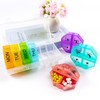 Weekly Pill Organizer 4 Time a Day，Pill Dispensers， Pill Box