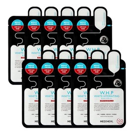 메디힐 WHP 미백수분 블랙 마스크팩 EX, 10개입, 1개 Mediheal WHP Brightening Hydrating Black Mask Pack EX, 10 pieces, 1 item