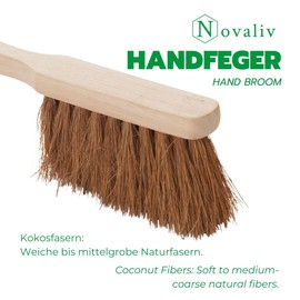 Novaliv Hand Brush Coconut Bristles Car Brush Broom Soft Bristles Coconut Hand Brush Industrial Hand Brush Car Whisk Wood Hand Brush Hand Brush Coarse Hand Brush Camping Broom Car Hand Brush Outdoor
