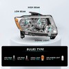 TUSDAR Halogen Headlight Assembly Set for 2011-2013 Jeep Grand Cherokee/