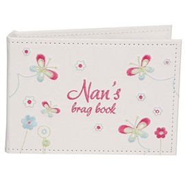 Nan's Brag Book - 4" x 6" Photo Album - Flowers & Butterfly FL283N