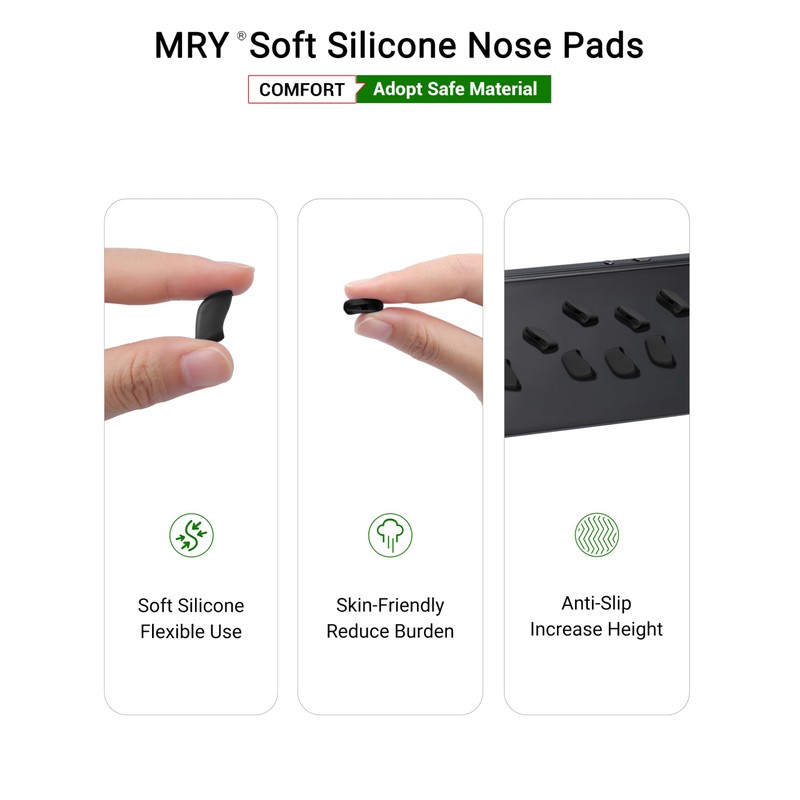 Mryok 2 Pair Replacement Nosepiece Nosepad for Oakley Commit Squared(SQ)/Commit