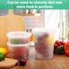 Blcculi 60 Set Deli Containers with Lids,Plastic Deli Food Storage