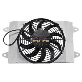M MATI Radiator Cooling Fan Assembly for Yamaha Viking VI 700 YXM700 YXC700 4X4 2014-24