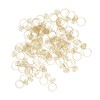 80pcs Ring Shape Paper Clips Rustproof Multifunction Multifunction with Clear
