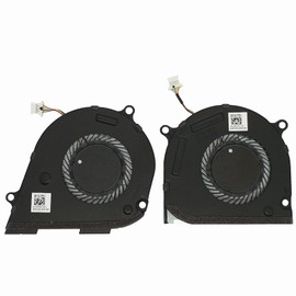 Lee_store Replacement New Laptop CPU and GPU Cooling Fan for HP Envy X360 15-DS 15-DR 15M-DS 15M-DS0011DX 15-DS0013NR 15-DS0003CA 15-DS0013CA TPN-W142 TPN-W143 Series L53542-001 L53541-001 Fan