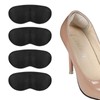 靴ずれ防止 かかとパッド 靴かかと保護パッド パカパカ防止 サイズ調節 粘着シール付き 男女 左右兼用 (ブラック（2足組）)