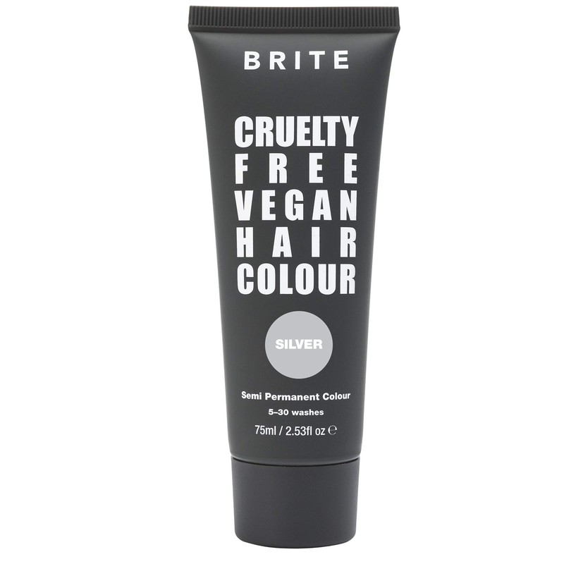 BRITE Semi Permanent Hair Colour, Silver, 75 ml