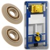 Create idea Pack of 2 flush valve sealing disc, membrane