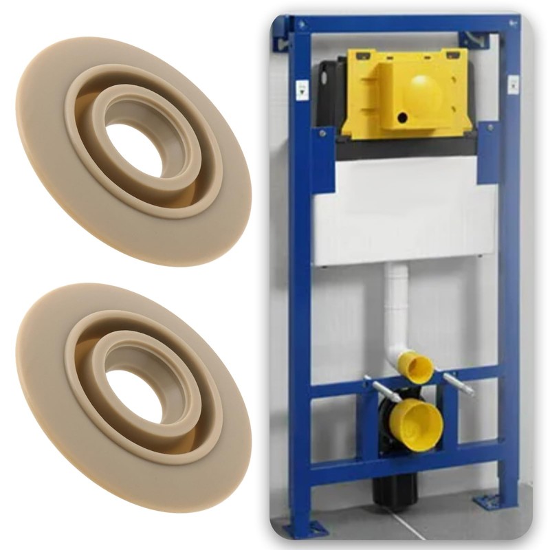 Create idea Pack of 2 flush valve sealing disc, membrane