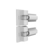 Barrette Outdoor Living Heavy-Duty Modern Wrap Hinge, White Stainless Steel