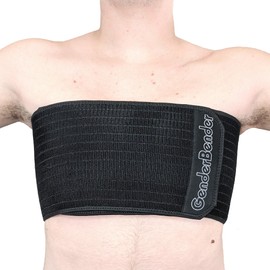 GenderBender Post-Op Compression Wrap for FTM Top Surgery, Hysterectomy, and other Body Masculinization Recovery 14-18cm Wide (Narrow (14 cm / 5.5 inches), XL (110cm fits up to 41 inches around))