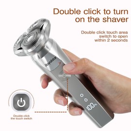 Electric Razor for Men, Men’s Electric Shavers, Wet & Dry Shaver with Magnetic Shaver Head, USB-C Rechargeable Waterproof Portable Shaver with LED Display/Travel Organizer/Travel Lock Ideal Men Gift