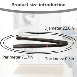 2025 New 2-pack 280114 W10116343 W10166807 Dryer Felt Drum Seal Kit For Whirlpool Kenmore Maytag KitchenAid Amana Crosley Dryer Parts,Replace 697694 W10521118 3403265
