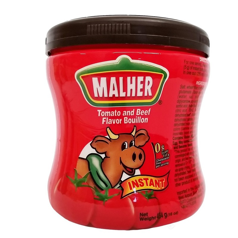 Malher Tomato Beef Bouillon 16 oz - Consome De Tomate