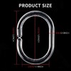 36 PCS Plastic Shower Curtain Rings Hooks, Shower Curtain Hooks