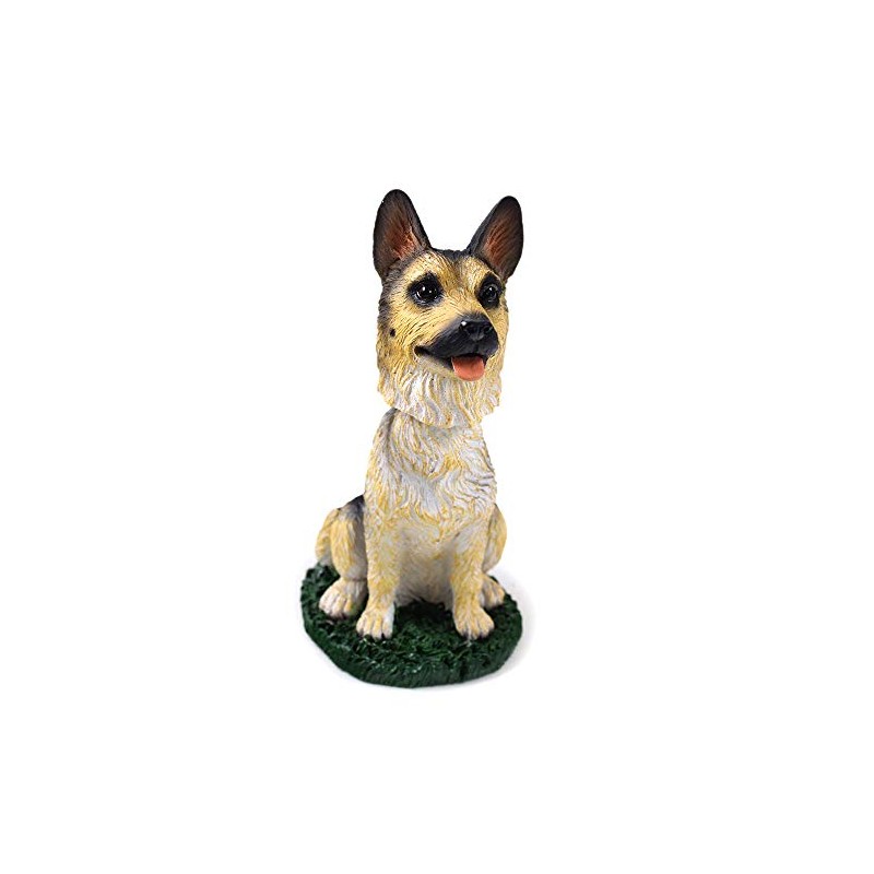 Animal Den German Shepherd Tan and Black Dog Bobblehead Figure