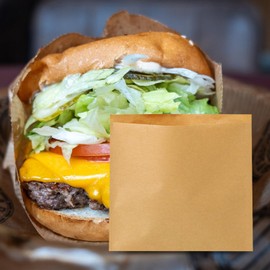 DOTUHAO 200 Counts Paper Sandwich Bags, 6 X 8 Inch Paper Cookies Bags, Bakery Bags, Pastry Bag, Paper Snack Bags for Bakery, Snacks, Cookie, Candies, Sandwich and More (200PCS, 6x8'')