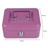 Westcott Cash Box Lockable (Compact, 15 cm) Lilac | Lockable